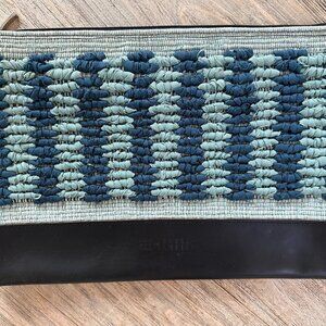 Teresa Gameiro Leather and Handwoven Large Clutch